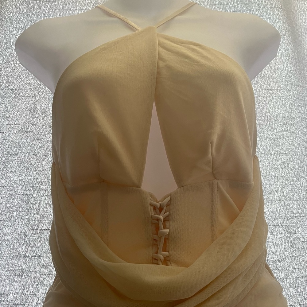 Crème corset dress